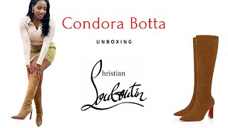 Christain Louboutin Unboxing Condora Botta 85  Autumn Designer Boots [upl. by Arraeic971]