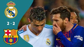 ملخص مباراة ريال مدريد وبرشلونة 22 🔥 أخر كلاسيكو لرونالدو😪 الدوري الإسباني 2018 تعليق حفيظ دراجي [upl. by Yezdnil]