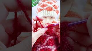 Crocheted hat 🎩 Crochet technique 뜨개질 모자 뜨개질 기법 crochet 뜨개질 tutorial shorts [upl. by Auqemahs658]