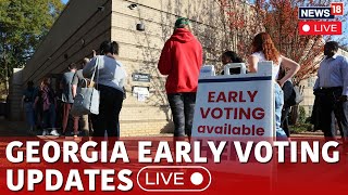 LIVE  US Elections 2024 Latest News  Georgia Early Voting Live Updates  Trump Vs Harris  N18G [upl. by Vyner452]