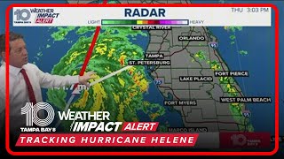 TRACKING HELENE Hurricane upgraded to Category 3 before landfall  3 pm Thursday [upl. by Somerville]