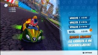 CTR Nitro Fueled Pista Turbo venciendo a desarrollador Ps4 [upl. by Soisinoid889]