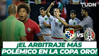 Panamá vs México  ¡Arbitraje POLÉMICO y Panamá quiso abandonar la cancha  Copa Oro 2015  TUDN [upl. by Idisahc]