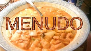 Juanitas foods Menudo taste test Mexican bowl [upl. by Ennayd]