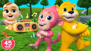 A Ram Sam Sam Dance Animal Version More Lalafun Nursery Rhymes amp Kids Songs [upl. by Itsirk]