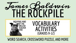 quotThe Rockpilequot by James Baldwin Vocabulary Games for High School [upl. by Cassius]