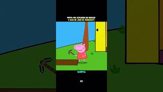 PEPPAPIG EXPLOROU UM BURACO E CAIU NO MINECRAFT fypシ゚ peppapigforyoupeppapeppa videoscartoons [upl. by Mundy572]