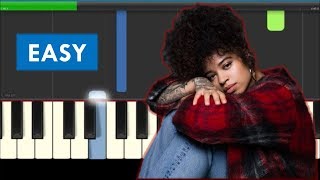 Ella Mai Trip Easy Piano Tutorial  Notes For Piano Part [upl. by Haidedej670]