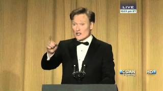 Conan OBrien remarks at 2013 White House Correspondents Dinner CSPAN [upl. by Elberta]