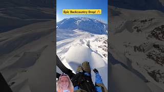 🏔️ Travis Rices Insane Backcountry Drop 😲 travisrice backcountry redbull redbullsnow [upl. by Carrnan291]