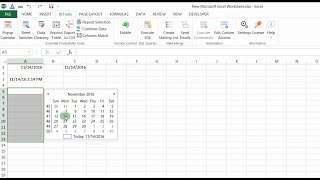 Easily insert and edit dates in Excel with the Popup Calendar [upl. by Fredra]