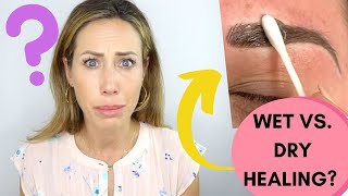 WET vs DRY Microblading Healing Methods [upl. by Malena56]