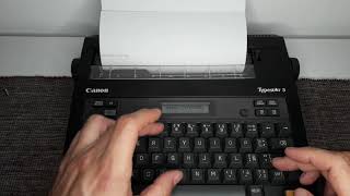 Canon Typestar 5 electric typewriter vintage [upl. by Gena]