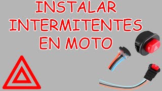 Como Poner Boton de Intermitentes en Motocicleta Tutorial [upl. by Narih]