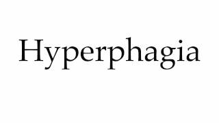 How to Pronounce Hyperphagia [upl. by Remos]