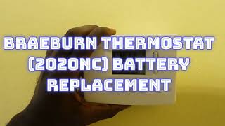 Braeburn Thermostat Battery Replacement [upl. by Punke73]