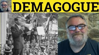 🔵 Demagogue Meaning  Demagogic Definition  Demagogue Defined  Political Vocabulary  Demagogue [upl. by Ordep]