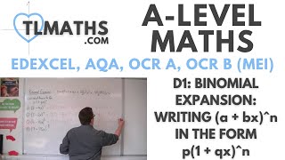 ALevel Maths D128 Binomial Expansion Two Trickier Binomial Expansions [upl. by Notserp]