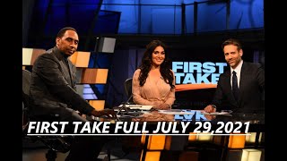 FIRST TAKE FULL SHOW JULY 29 2021 AARON RODGERS PACKERS SAGA CADE CUNNINGHAM NO1 PICK [upl. by Hedvah922]