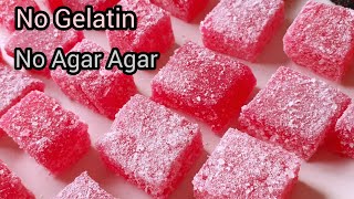 How to Make Gummy Candy without Gelatin And Agar Agar  Jujubes  Jello Candy by FooD HuT [upl. by Uticas]