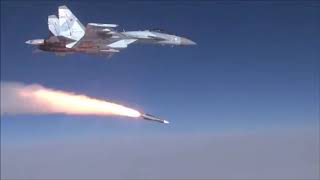 Russian R37M hypersonic airtoair missile launched from a Su35 [upl. by Sehguh665]