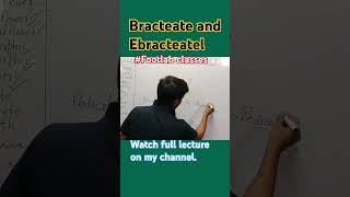 Bracteate and ebracteate  flower parts  Footlab classes Rohit [upl. by Imhskal]