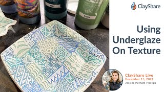 Using Underglaze On Texture [upl. by Sheffie]