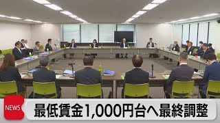 最低賃金1000円への引き上げに向け最終調整（2023年7月28日） [upl. by Valentijn]