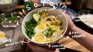 Soto Ayam  Indonesian Chicken Soup [upl. by Lezley780]