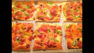 Puff Pastry Mini Pizzas  One Pot Chef [upl. by Olemrac]