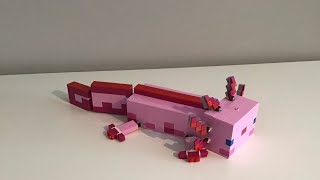 How to build a Lego Minecraft axolotl [upl. by Eibmab]