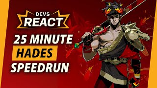 Hades Developers React to 25 Minute Fresh File Speedrun [upl. by Rist]