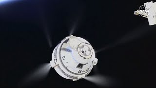 Boeings beleaguered Starliner capsule leaves ISS with no astronauts on board [upl. by Adelpho]