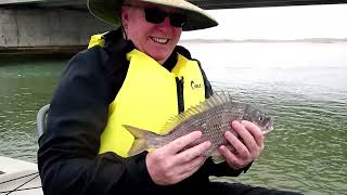 FISHING FOR BIG BREAM WITH IAN AND VICKY IN SCAMANDER RIVER TASMANIA [upl. by Ramu340]