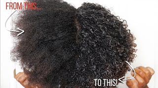 EASIEST WAY TO DEFINE 4A4B4C HAIR CURLS IN LESS THAN 20 MIN [upl. by Wiencke436]