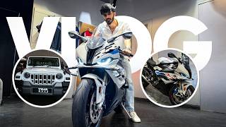 TWO EXTREMES  TEST DRIVING THE THAR ROXX AND BMW S1000RR  VLOG 82 [upl. by Tekcirc522]