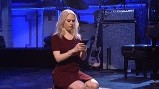 Kate McKinnon mocks Kellyanne Conways couchgate on SNL [upl. by Ecela]