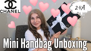 Chanel 24A Handbag Unboxing Modeling Shots WIMB Measurements What Fits Inside  OxanaLV [upl. by Crawley444]