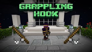 Simple Grappling Hook With Only Commands Minecraft Bedrock Tutorial [upl. by Antonin]