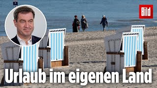 Deswegen will Söder einen Bonus für Urlaub in Deutschland [upl. by Ellatnahc]