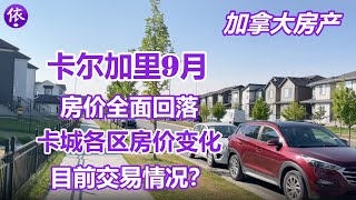 加拿大卡尔加里9月房产，房价回落属于正常情况，目前的交易情况？ [upl. by Pincince543]