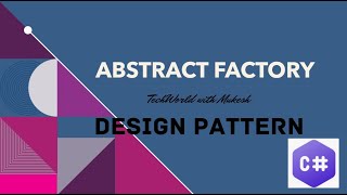 Design Pattern Abstract factory  Creational design pattern [upl. by Flan]