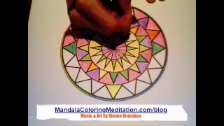 Mandalas How To Color A Mandala Coloring Page [upl. by Preciosa]