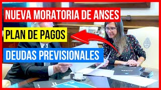 🛑JUBILADOS NUEVA MORATORIA DE ANSES ¿A QUIENES BENEFICIA  DEUDAS PREVISIONALES Y PLAN DE PAGOS [upl. by Refotsirc]