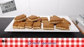 Gevuld speculaas  Recept  Koken met Marielle [upl. by Aretak]