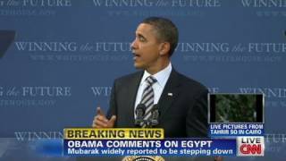 CNN Obama Moment of transformation in Egypt [upl. by Winola567]