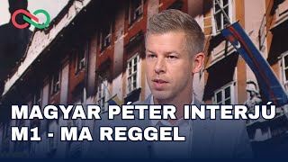 Magyar Péter interjú  M1  Ma reggel [upl. by Akcirederf578]