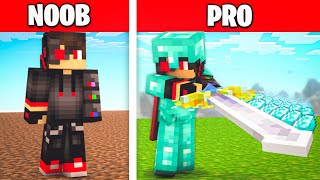 Upgrading from NOOB to PRO in Minecraft [upl. by Nahsed]