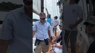 Raising the Sails on a 65Foot Schooner [upl. by Laney]