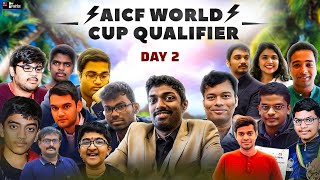 AICF World Cup Qualifiers Day 2  Live commentary by Sagar Shah [upl. by Jenne]